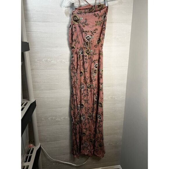 FOREVER 21 Floral High Neck Maxi‎ Dress Small NEW - Picture 4 of 8